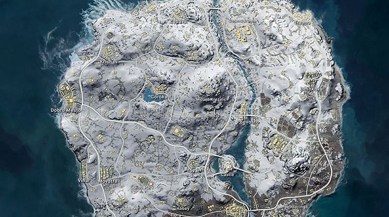 PUBG Mobile Vikendi map